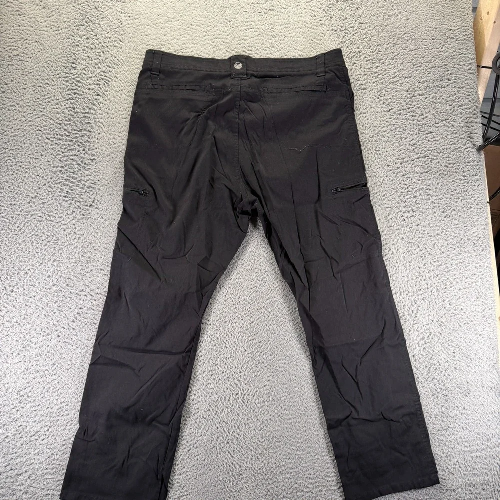 Wrangler ATG Pant Men's 40x30 Black Nylon Windbreaker Hiking Gorpcore Stretch